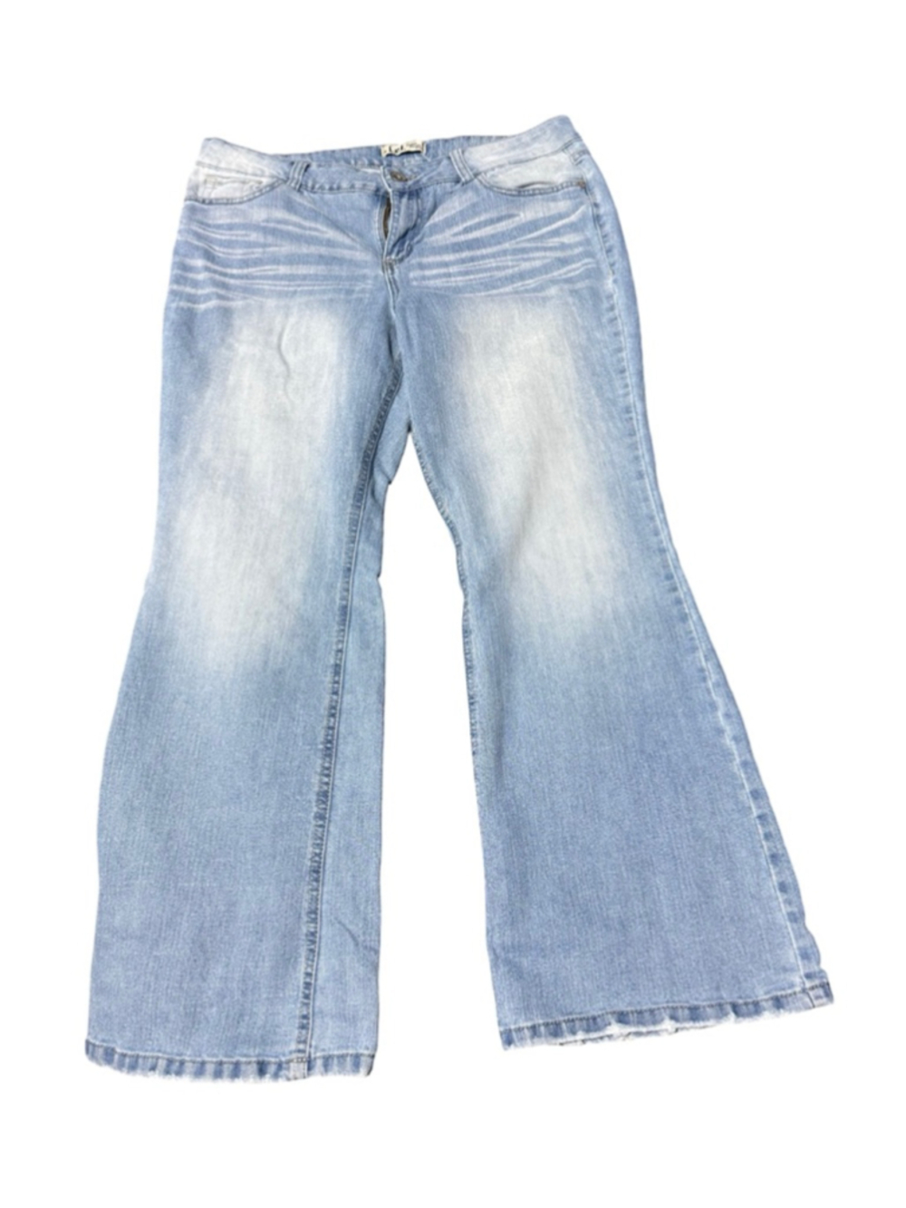 Juniors L.e.i. Light Blue Flare Jeans Size 17 #897